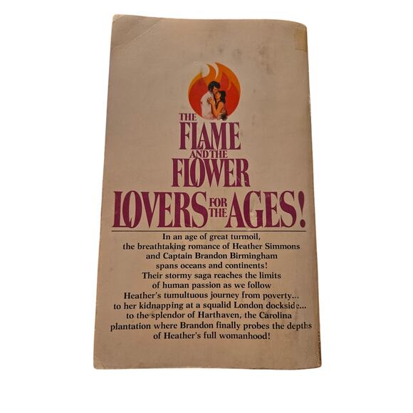 Kathleen Woodiwiss THE FLAME AND THE FLOWER Iconic Bodice Ripper Vtg Romance - Picture 5 of 8